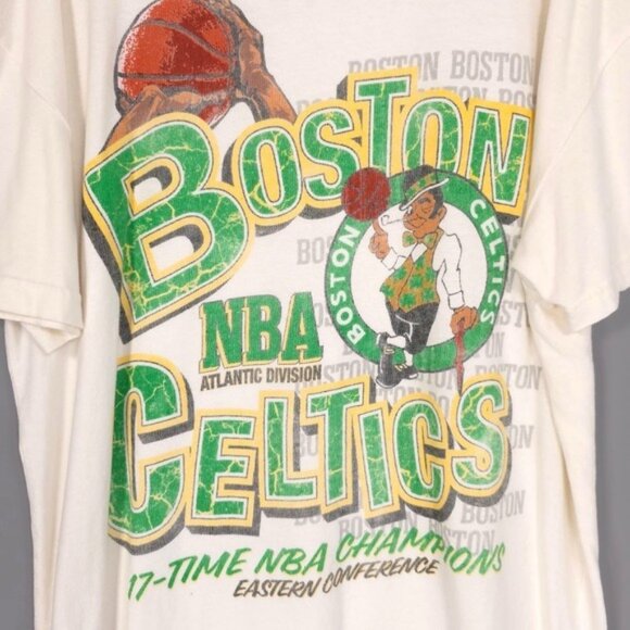 Boston Celtics Men's T-shirt XL NBA 17 Time Champions Abercrombie Fitch VINTAGE - Picture 6 of 8